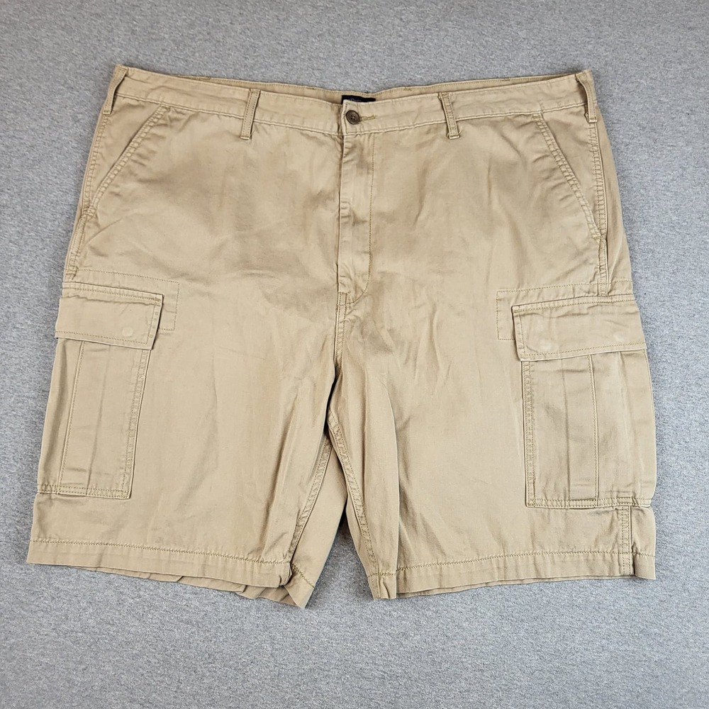 Levis Shorts Adult 46 Button Fly Zip Flat Front Tan Cargo Mens